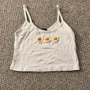 Brandy Melville Flower Tank Top